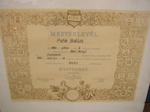Patik Balázs, a Patik Kft. tulajdonosa 21 éves korában mestervizsgát tett.